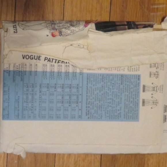 *Vintage* VOGUE 1272 Girl's Dressy Dresses 5 Versions Size 6X UNCUT (#151) - Picture 2 of 2